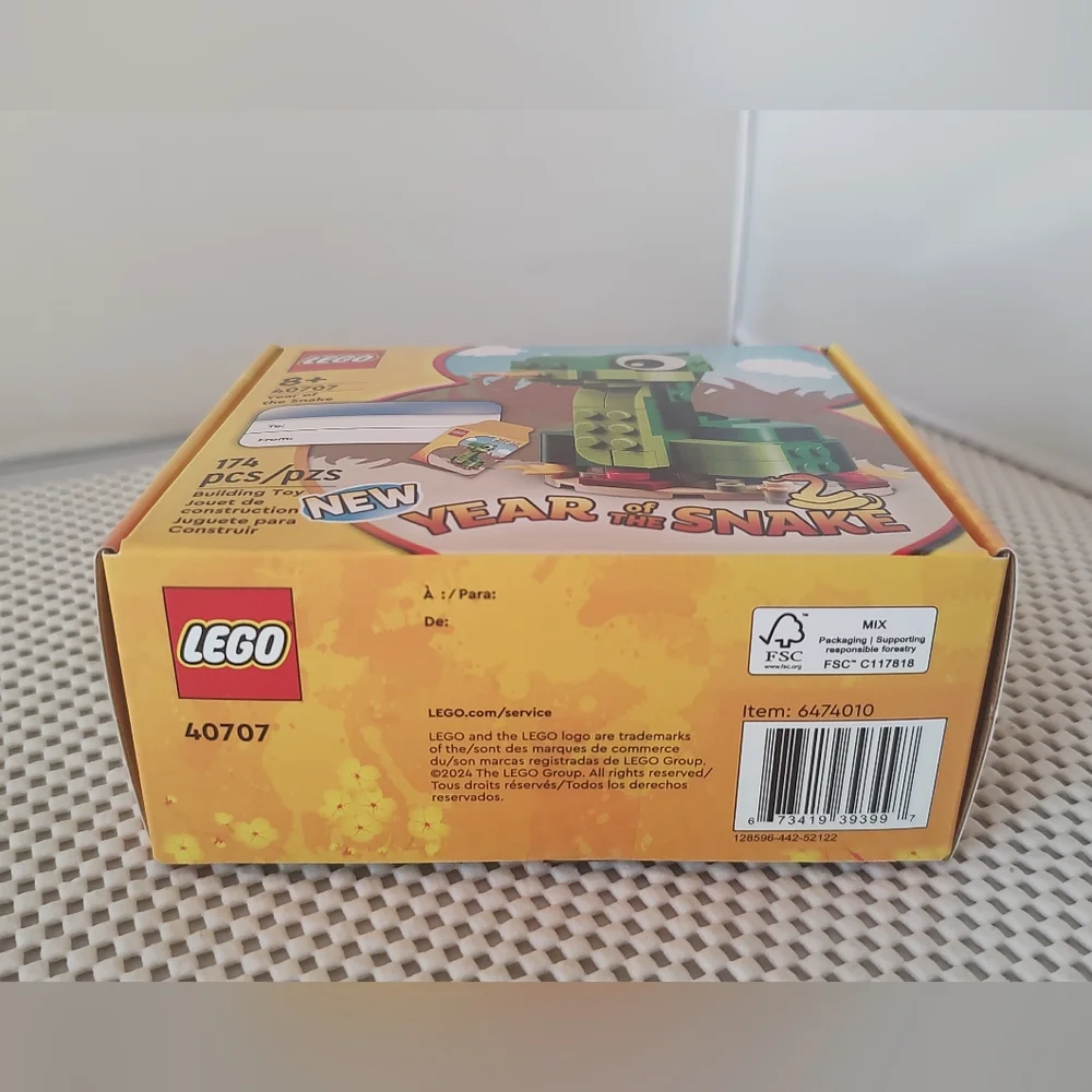 Lego 40707 Year of The Snake Building Toy Set New, Unopened